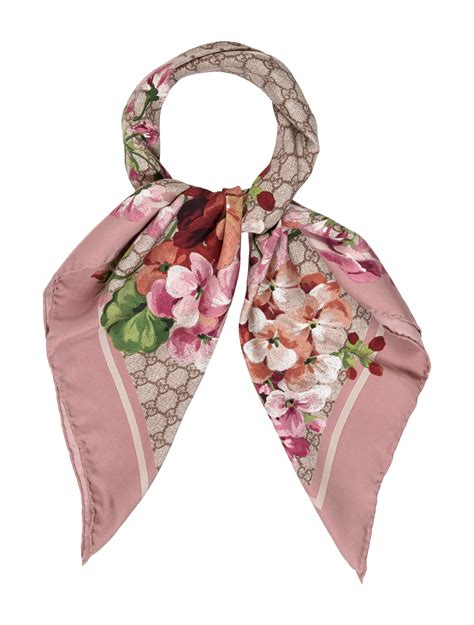 silk bloom gucci scarf|gucci scarf cost.